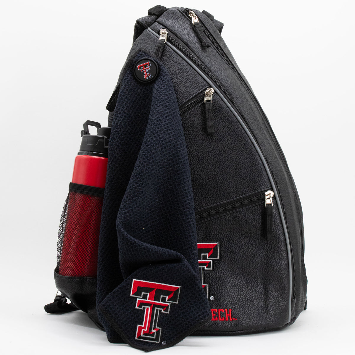Texas Tech Red Raiders PU leather backpack by Team Golf, view 8
