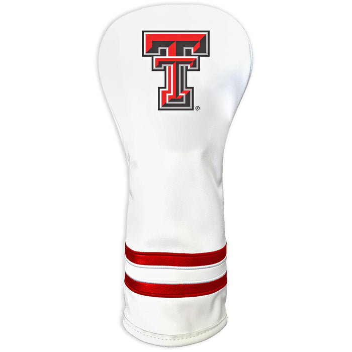 Texas Tech Red Raiders Vintage White Printed Fairway Headcover
