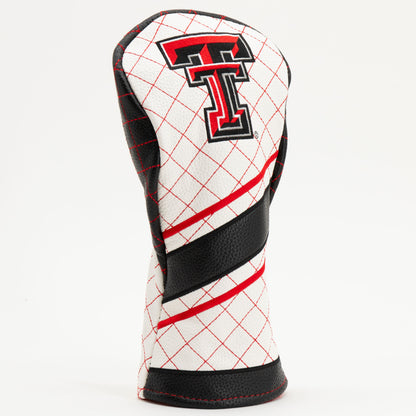 Texas Tech Red Raiders Striped Quilted Fairway Headcover, angled view