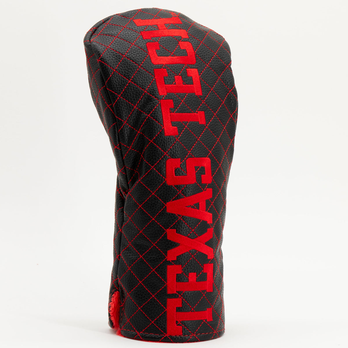 Texas Tech Red Raiders Solid Quilted Driver Headcover, angled view