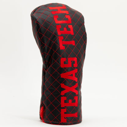 Texas Tech Red Raiders Solid Quilted Driver Headcover, angled view