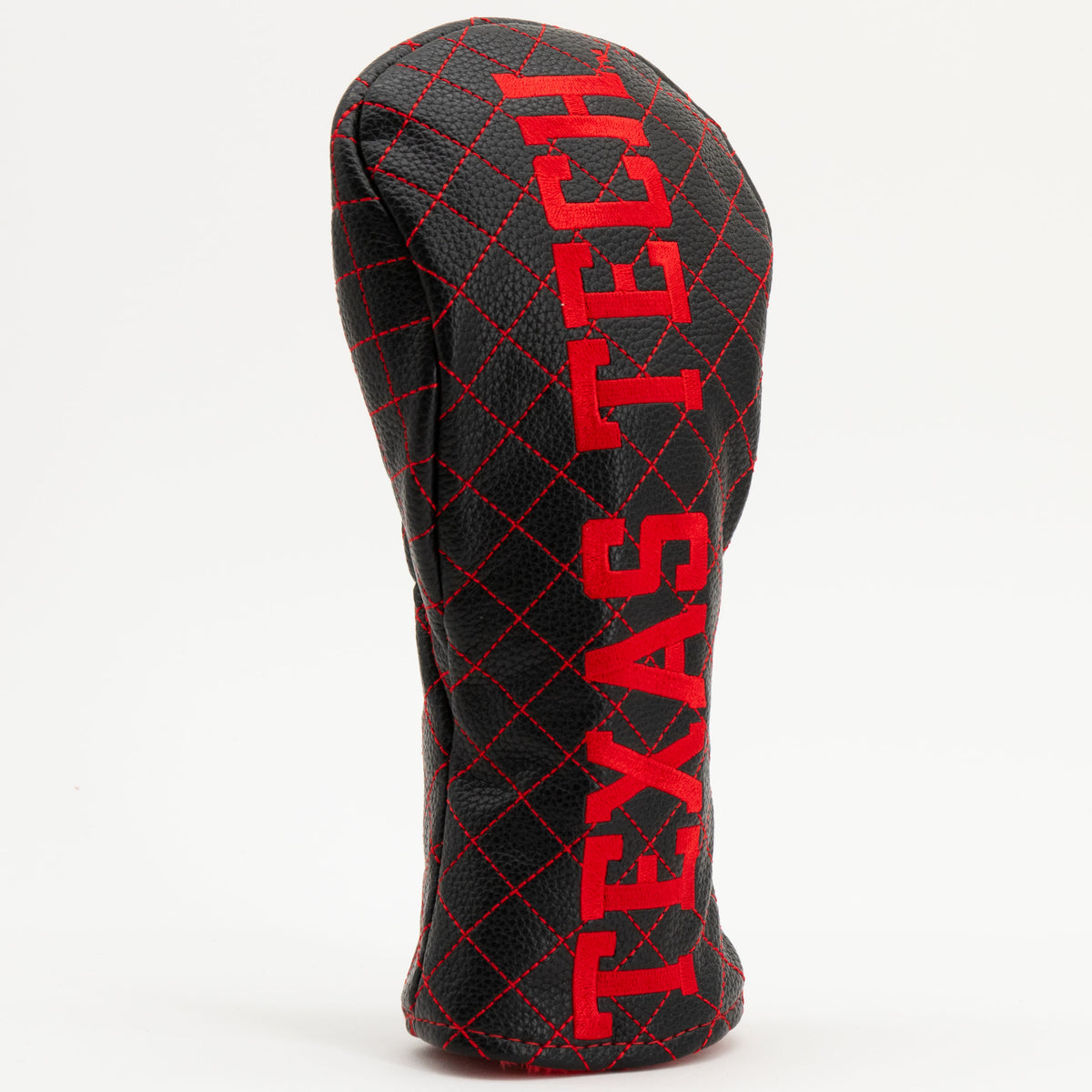 Texas Tech Red Raiders Solid Quilted Fairway Headcover, angled view