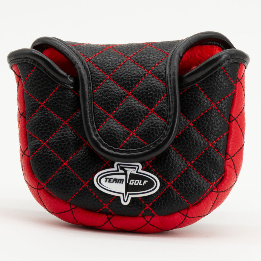Texas Tech Red Raiders solid quilted mallet putter cover, back view