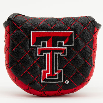 Texas Tech Red Raiders Solid Quilted Mallet Putter Cover, front view