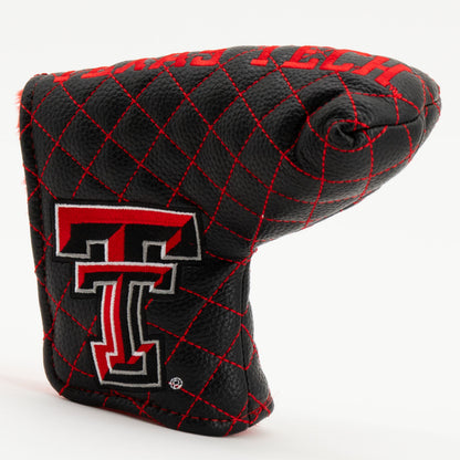 Texas Tech Red Raiders Solid Quilted Blade Putter Cover, angled view