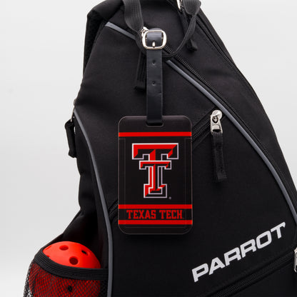 Texas Tech Red Raiders plastic golf bag tag by Team Golf, product photo 3