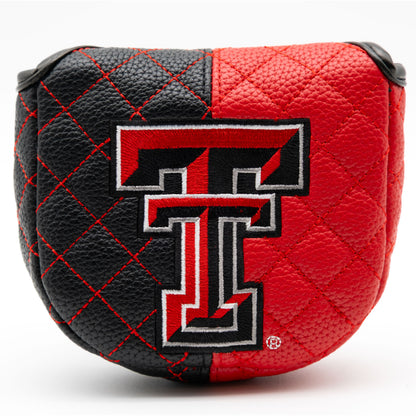 Texas Tech Red Raiders Split Quilted Mallet Putter Cover, front view