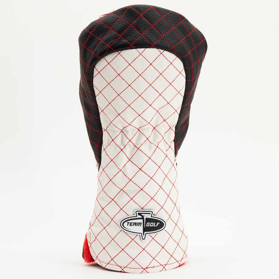 Texas Tech Red Raiders striped quilted driver cover, back view