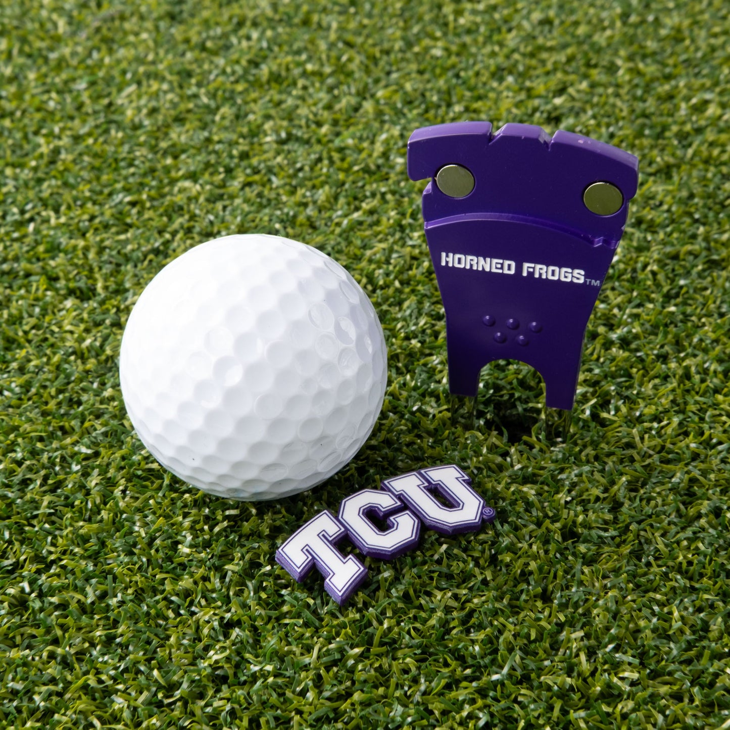 TCU Horned Frogs Custom Shaped Divot Tool - Image 5 - Club Rehab
