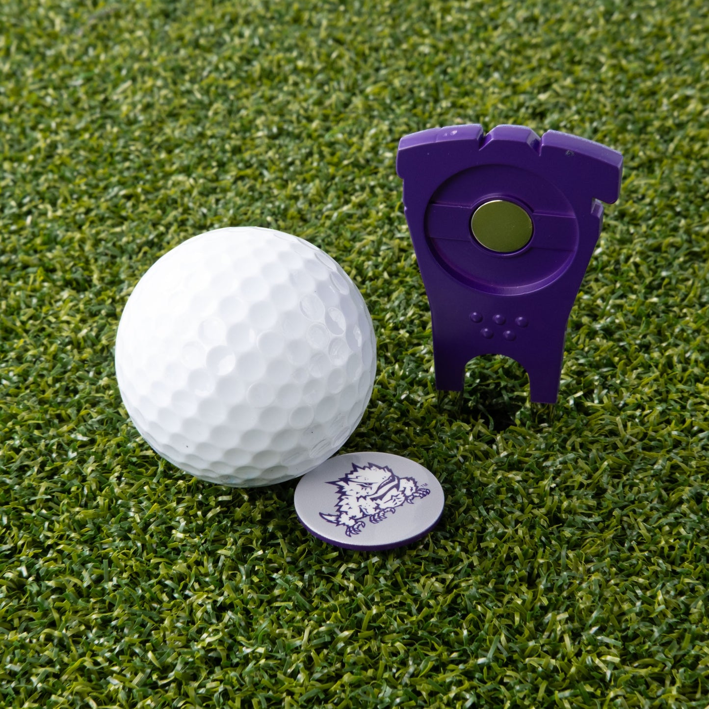 TCU Horned Frogs Custom Shaped Divot Tool - Image 6 - Club Rehab