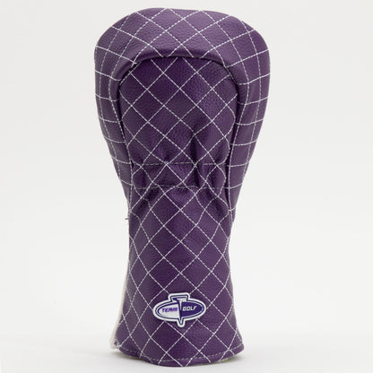 TCU Horned Frogs Split Quilted Fairway Headcover, back view