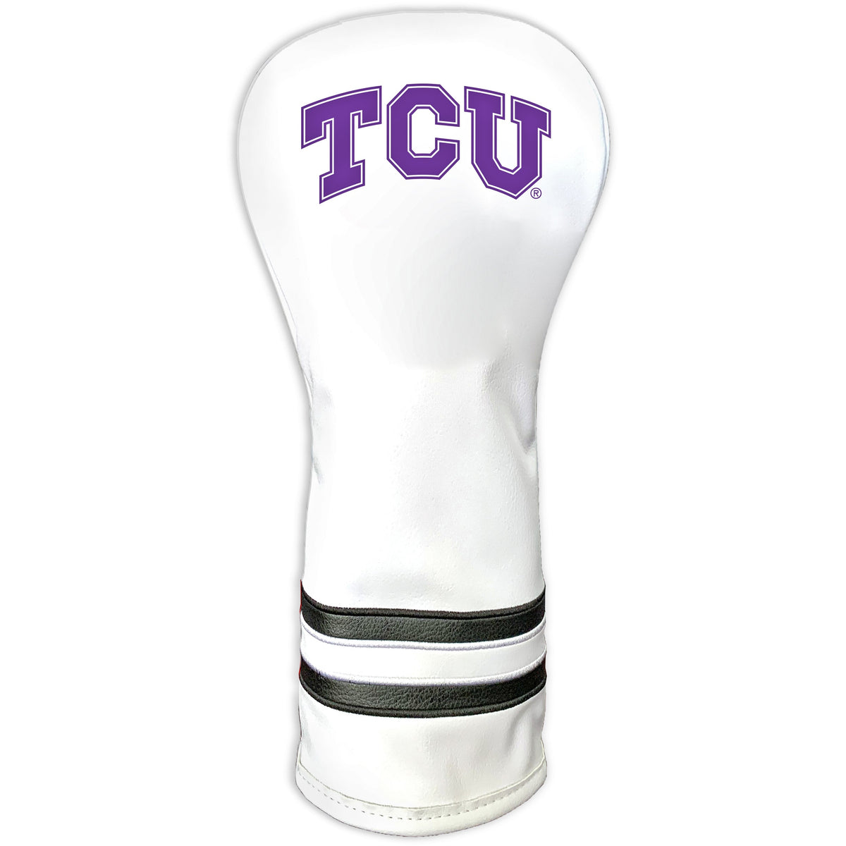 TCU Horned Frogs Vintage White Printed Fairway Headcover