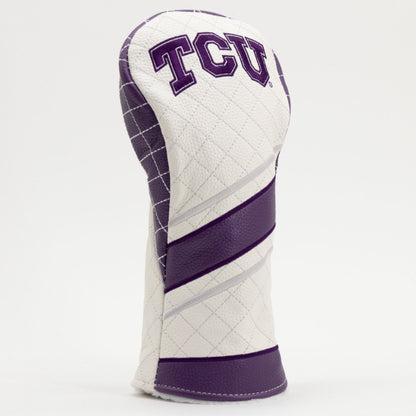 TCU Horned Frogs Stripe Quilted Fairway Headcover - golf headcover product images