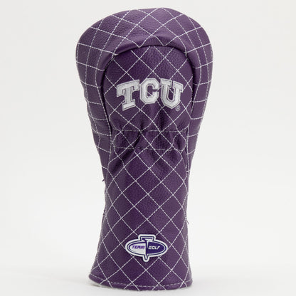TCU Horned Frogs Solid Quilted Fairway Headcover - golf headcover product images