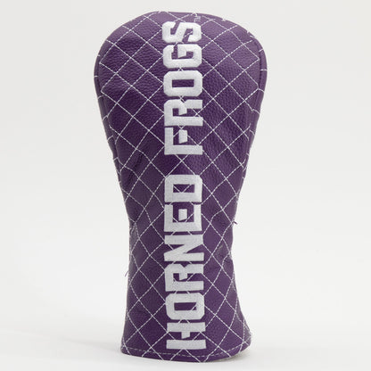 TCU Horned Frogs Solid Quilted Fairway Headcover - golf headcover product images
