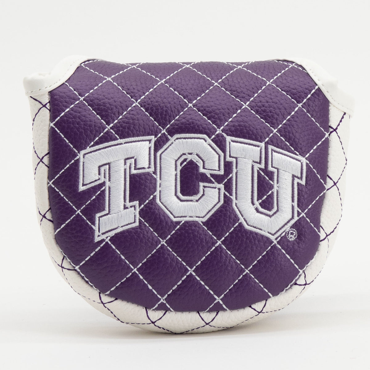 TCU Horned Frogs Solid Quilted Mallet Putter Headcover - golf headcover product images