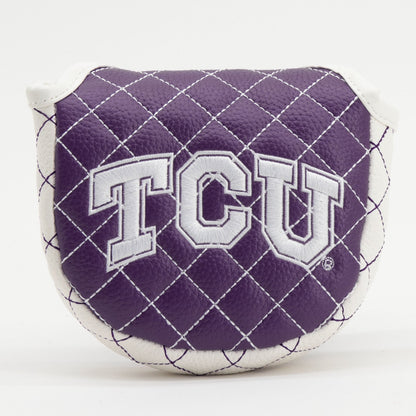 TCU Horned Frogs Solid Quilted Mallet Putter Headcover - golf headcover product images