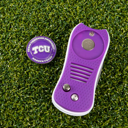 TCU Horned Frogs Switchblade Divot Tool - Image 3 - Club Rehab