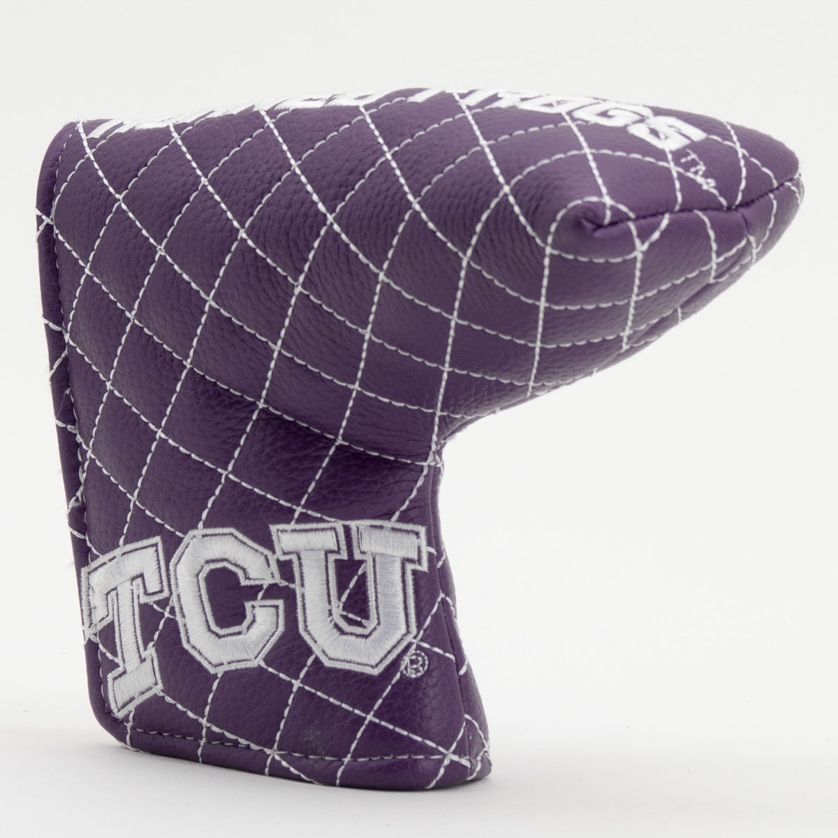 TCU Horned Frogs Solid Quilted Blade Putter Headcover