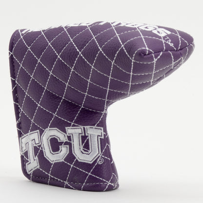 TCU Horned Frogs Solid Quilted Blade Putter Headcover