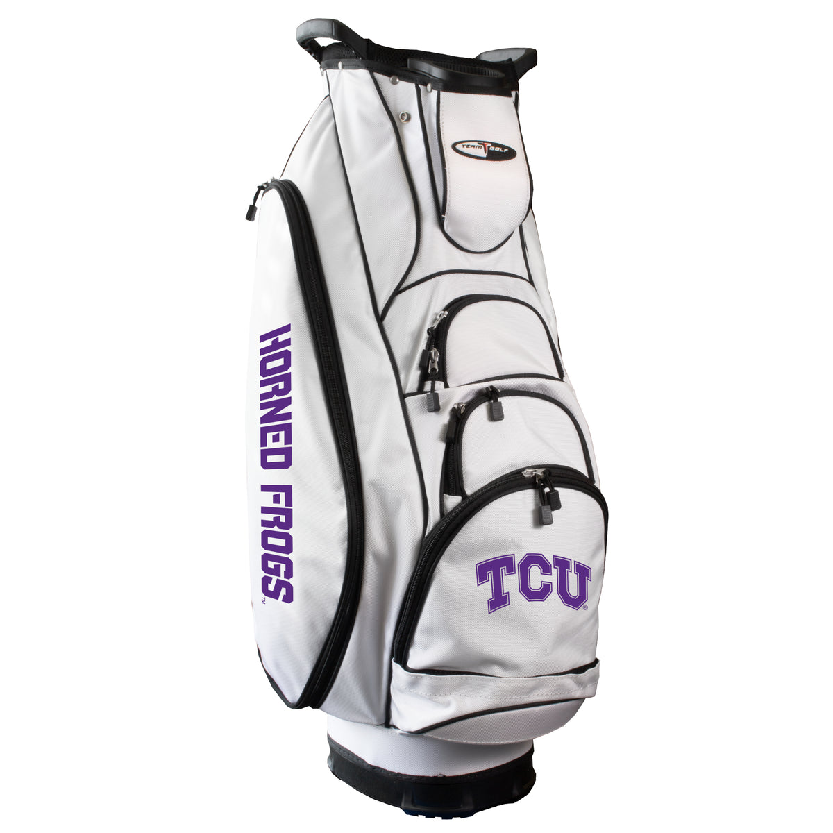TCU Horned Frogs Albatross golf cart bag in White