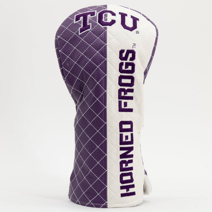 TCU Horned Frogs Split Quilted Driver Headcover - golf headcover product images