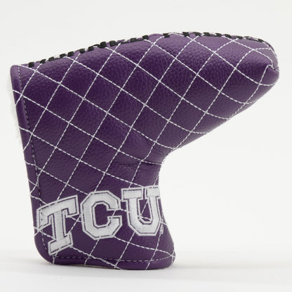 TCU Horned Frogs Split Quilted Blade Putter Headcover