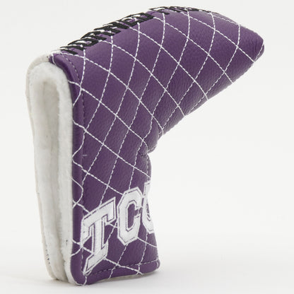 TCU Horned Frogs Split Quilted Blade Putter Headcover