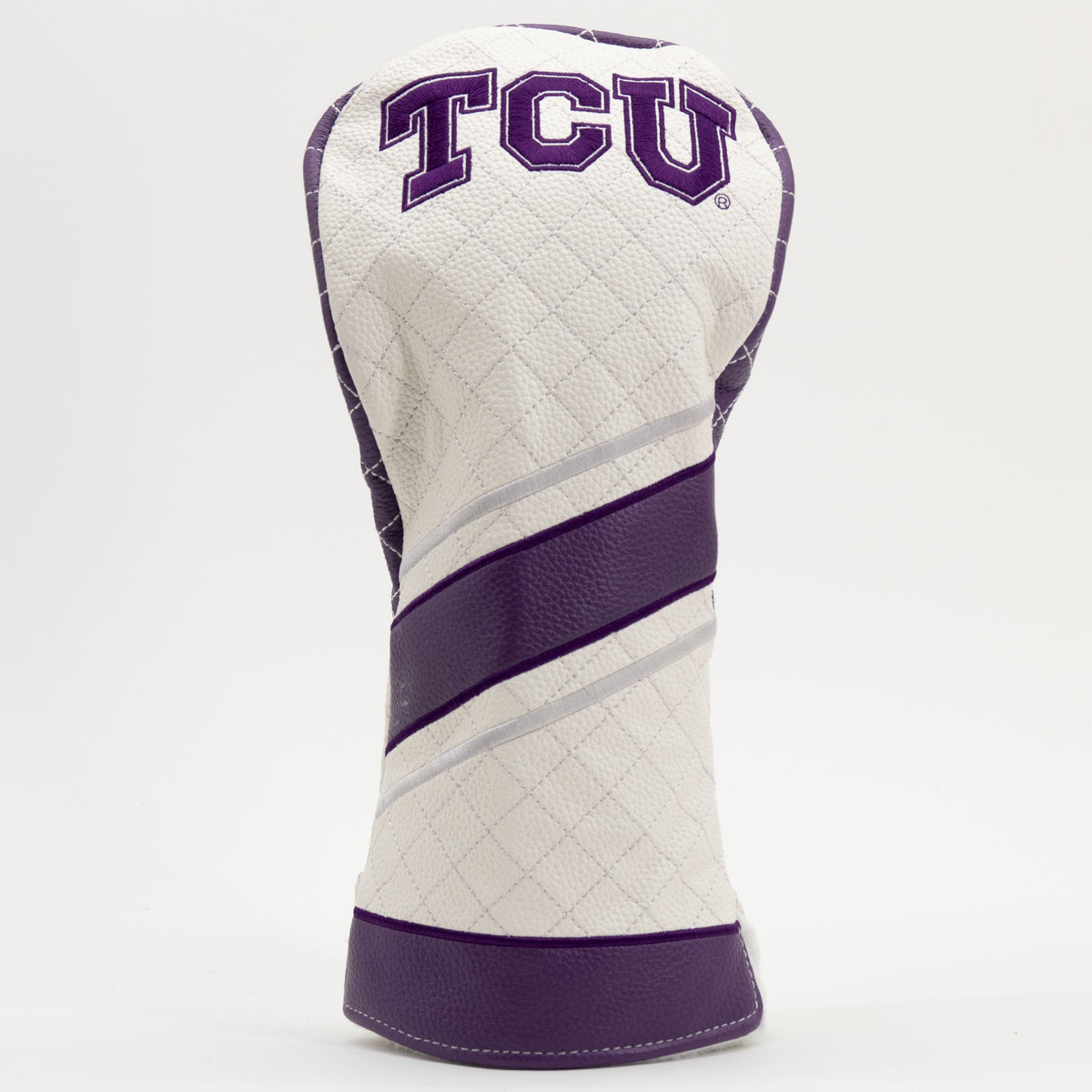 TCU Horned Frogs Stripe Quilted Driver Headcover - golf headcover product images