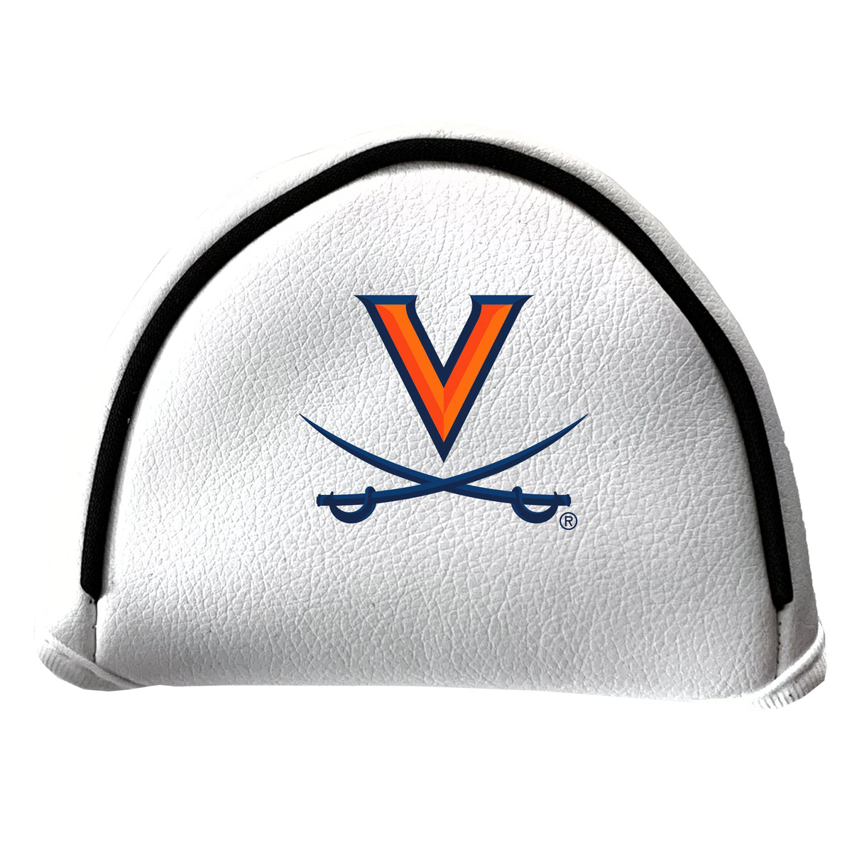 Virginia Cavaliers Vintage White Printed Mallet Putter Headcover