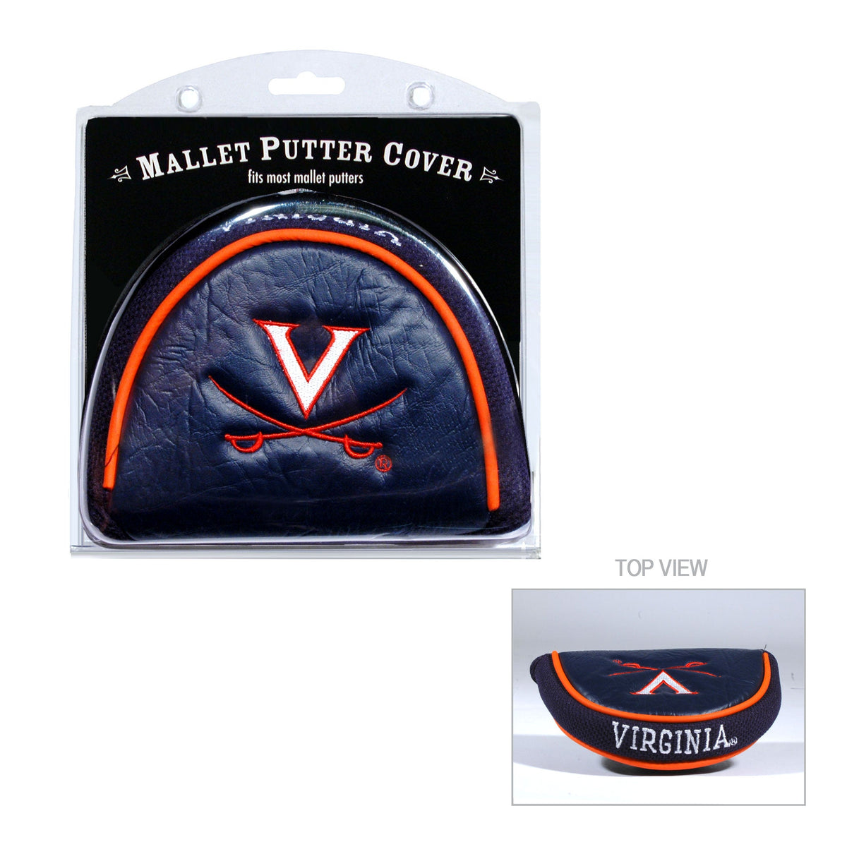 Virginia Cavaliers Vintage Embroidered Mallet Putter Headcover
