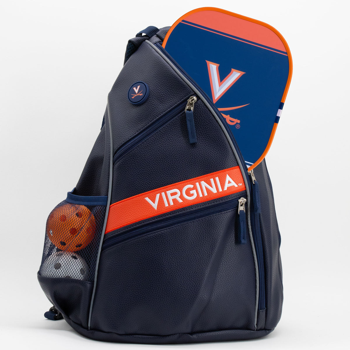 Virginia Cavaliers PU leather backpack by Team Golf, view 4