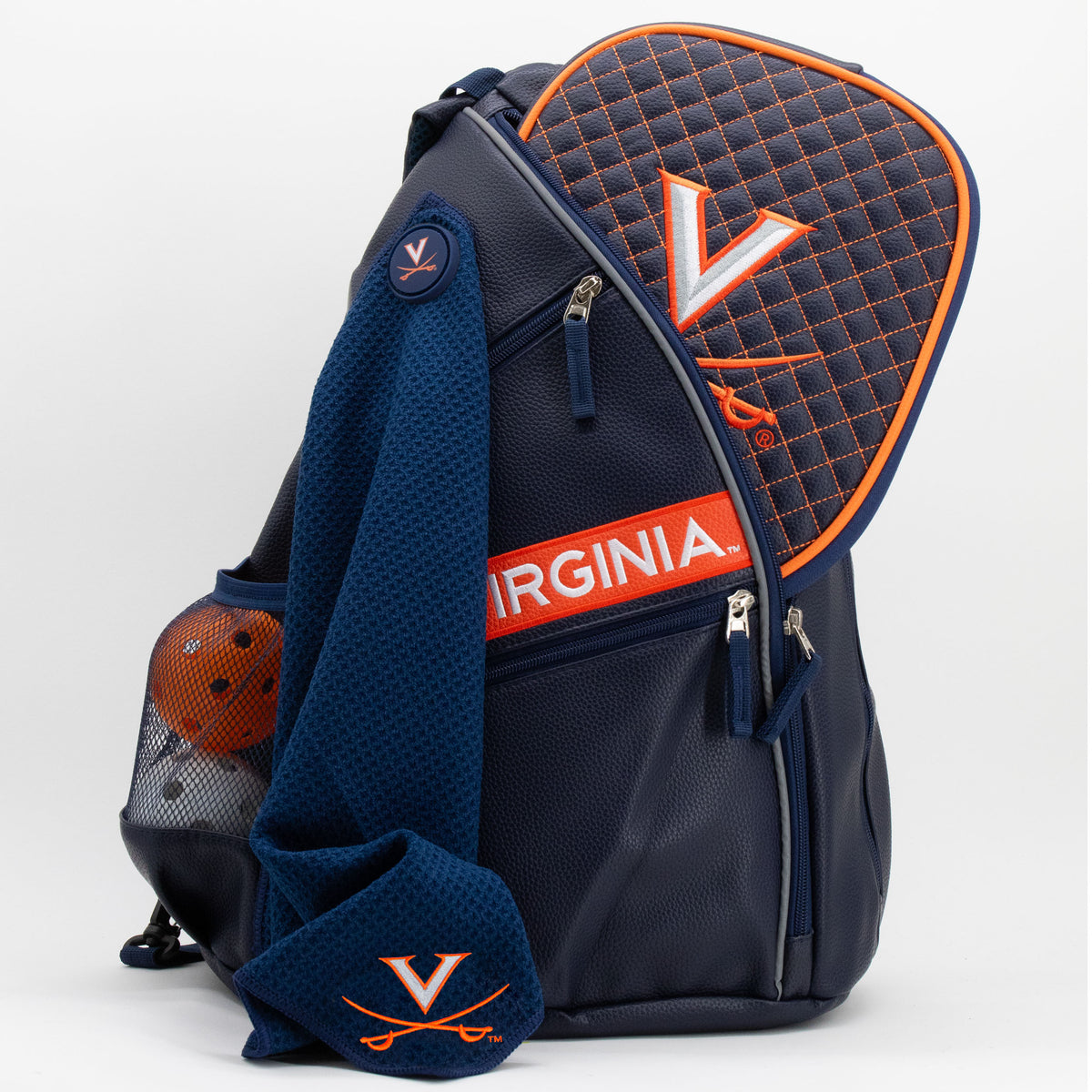 Virginia Cavaliers PU leather backpack by Team Golf, view 7