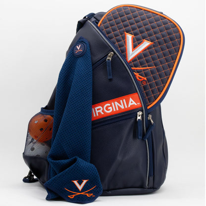 Virginia Cavaliers PU leather backpack by Team Golf, view 7