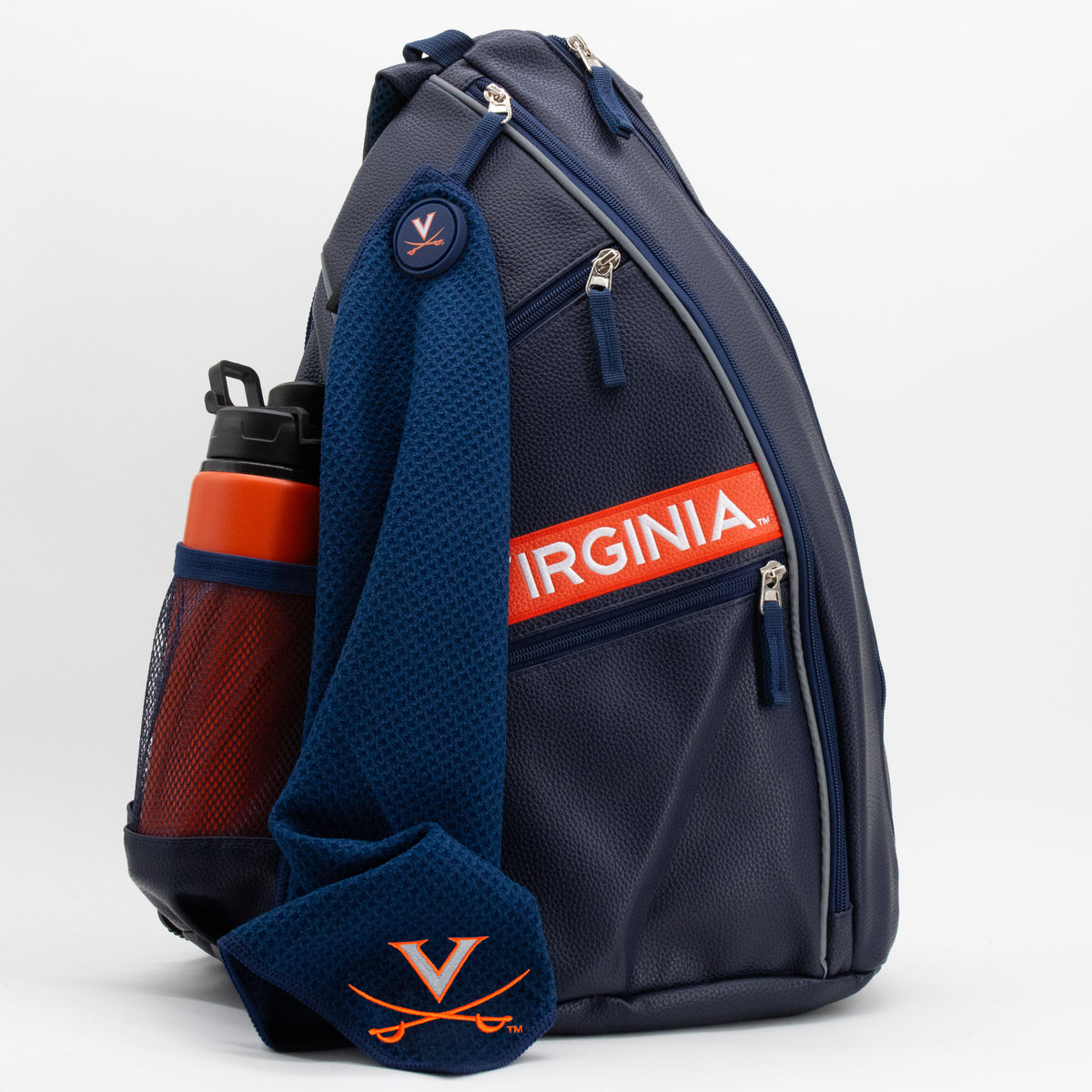 Virginia Cavaliers PU leather backpack by Team Golf, view 8