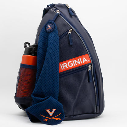 Virginia Cavaliers PU leather backpack by Team Golf, view 8