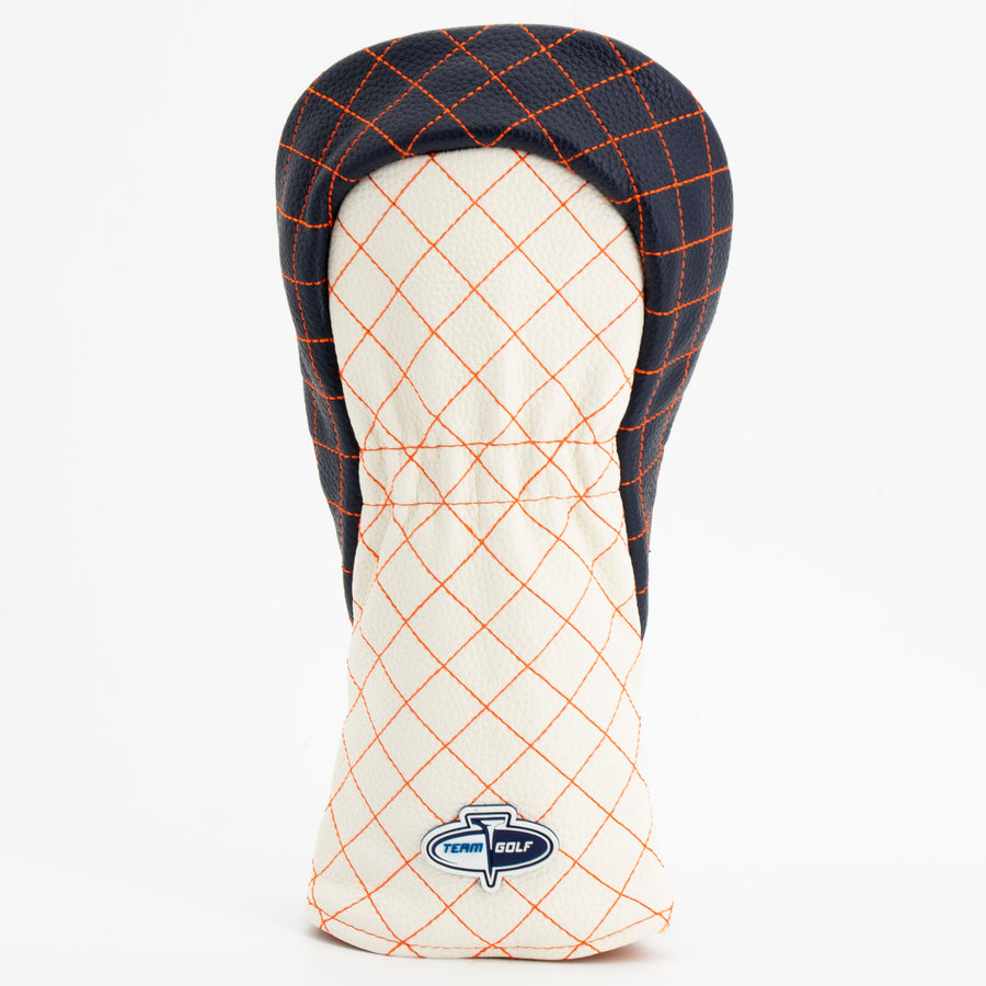 Virginia Cavaliers striped quilted fairway cover, back view