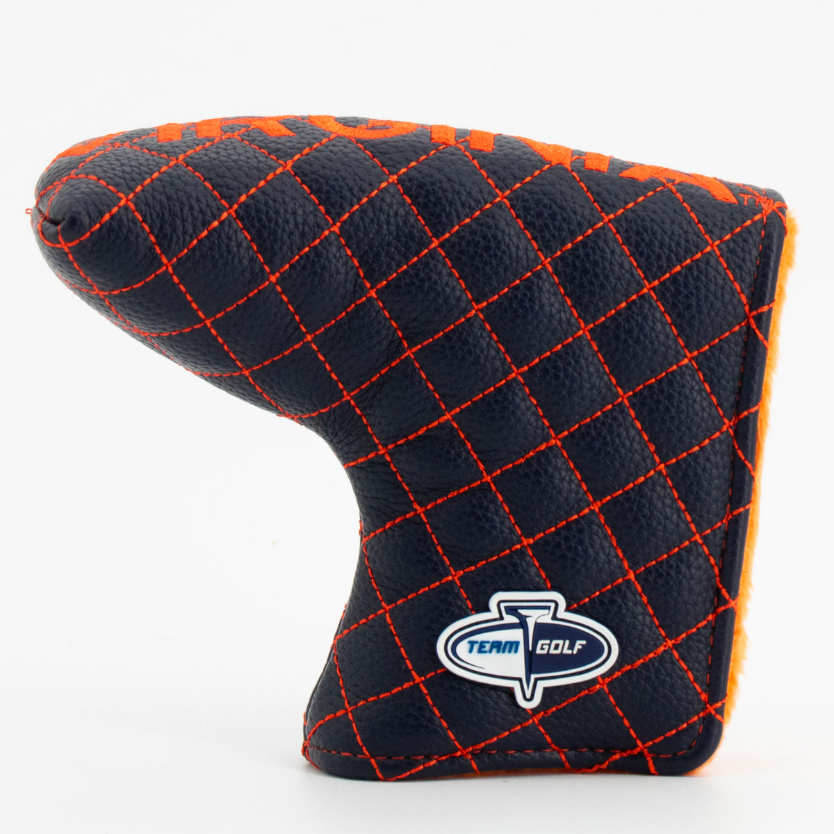 Virginia Cavaliers Solid Quilted Blade Putter Cover, back view