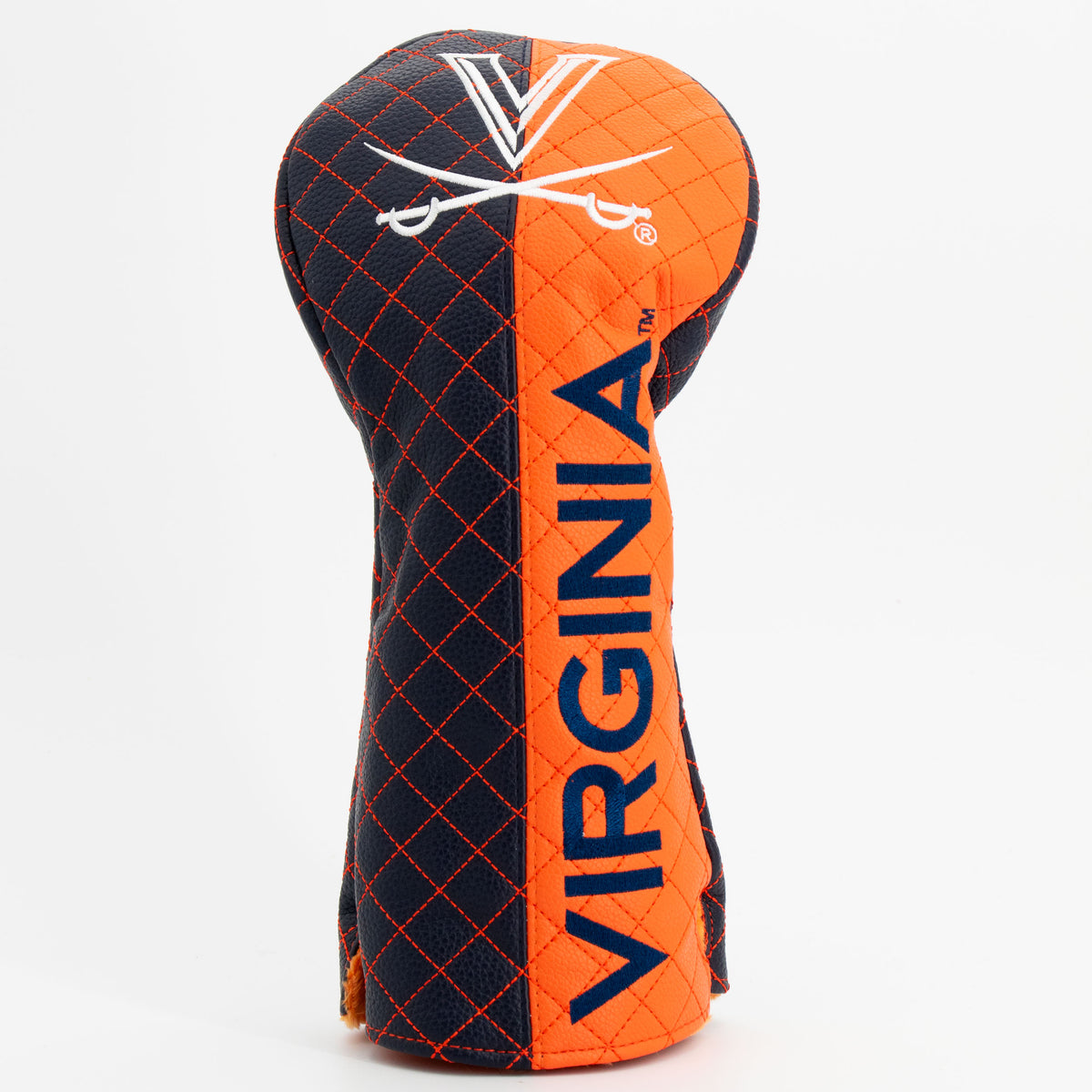 Virginia Cavaliers Split Quilted Driver Headcover, front view