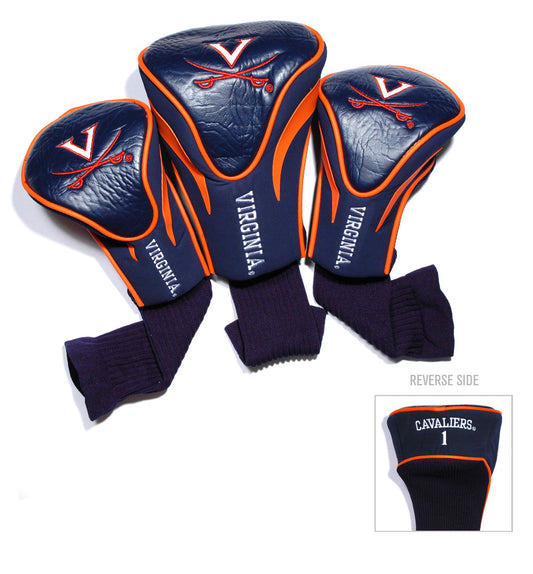 Virginia Cavaliers 3 Pack Contour Sock Headcovers - Club Rehab