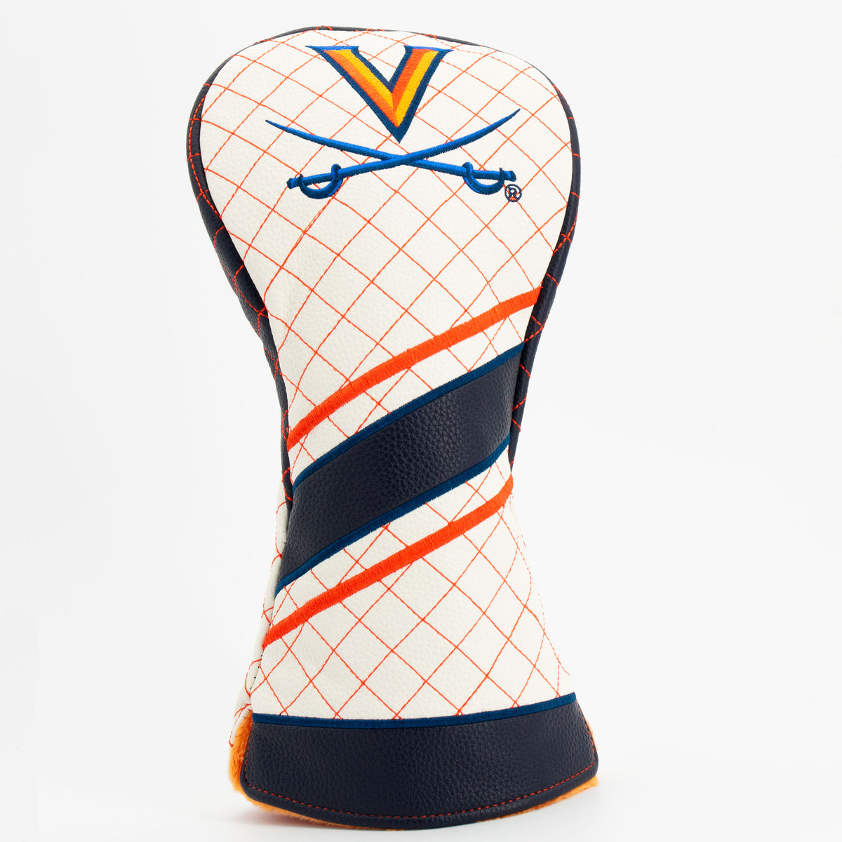 Virginia Cavaliers Striped Quilted Driver Headcover, front view