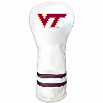 Virginia Tech Hokies Vintage White Printed Fairway Headcover - golf headcover product images