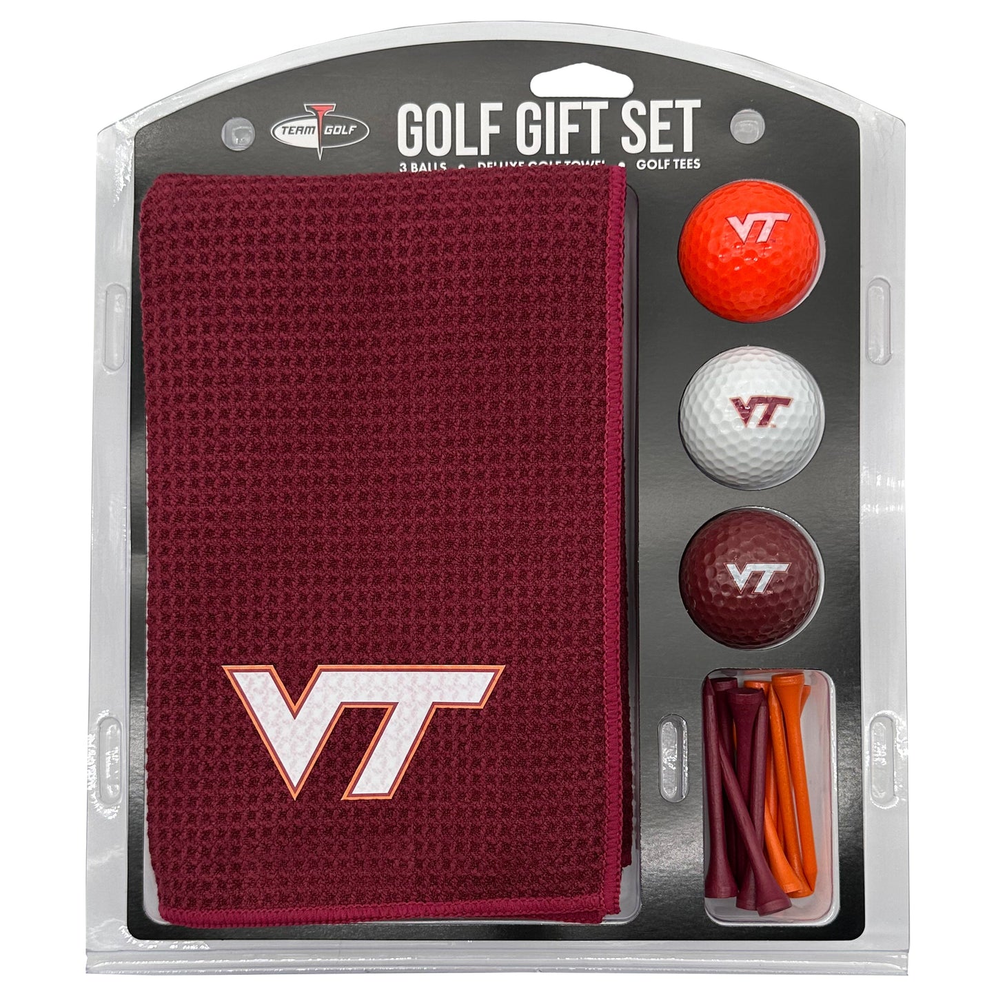 Virginia Tech Hokies Microfiber Towel Golf Gift Set - Club Rehab
