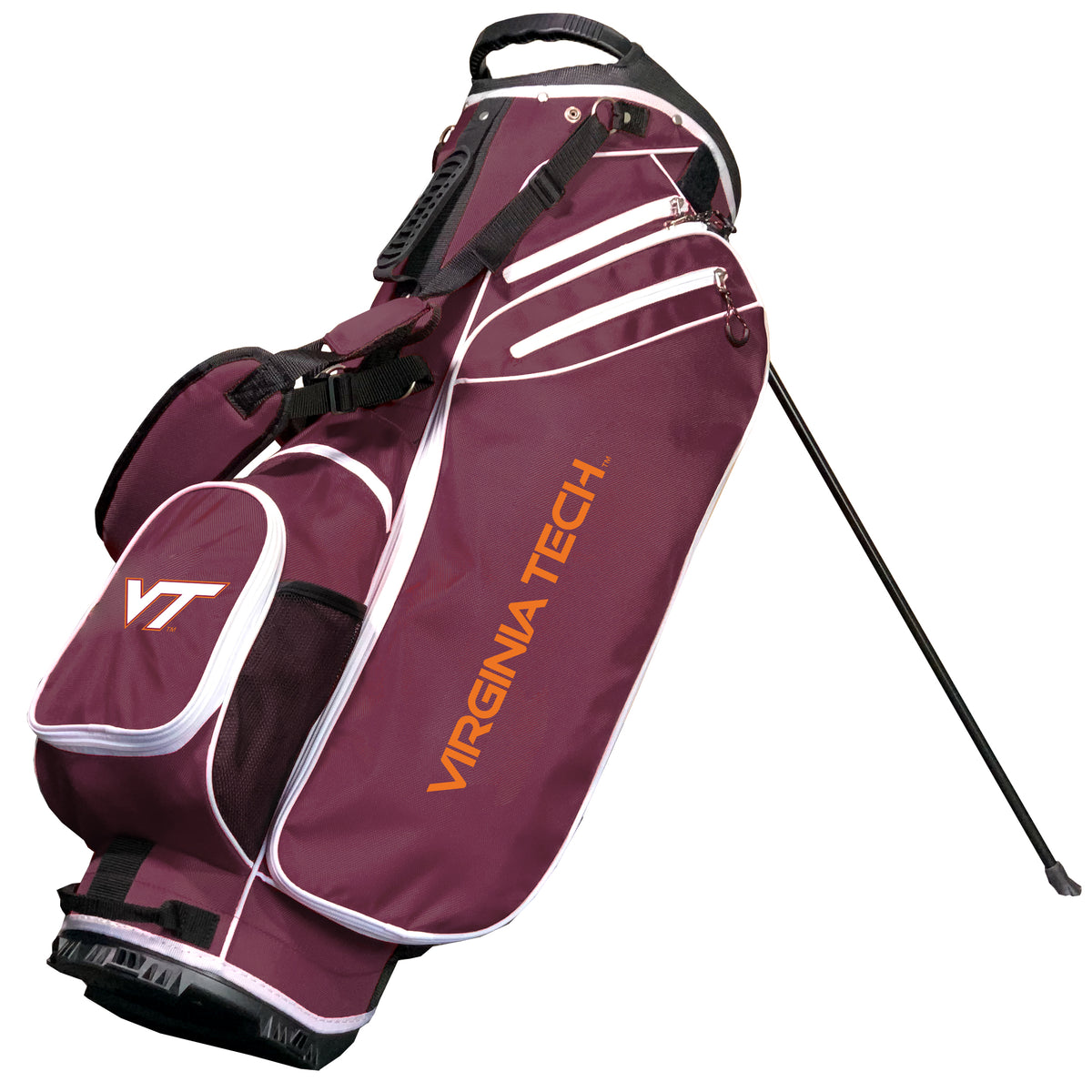 Virginia Tech Hokies Birdie stand golf bag, Maroon color