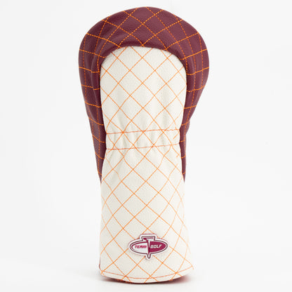 Virginia Tech Hokies Striped Quilted Fairway Headcover, back view