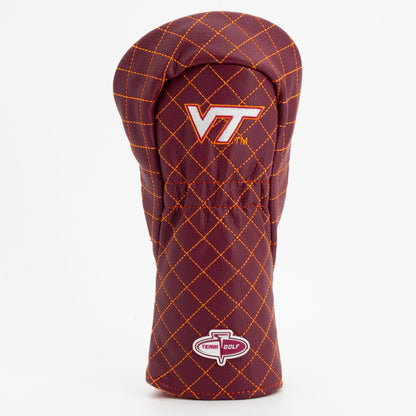 Virginia Tech Hokies Solid Quilted Fairway Headcover, back view