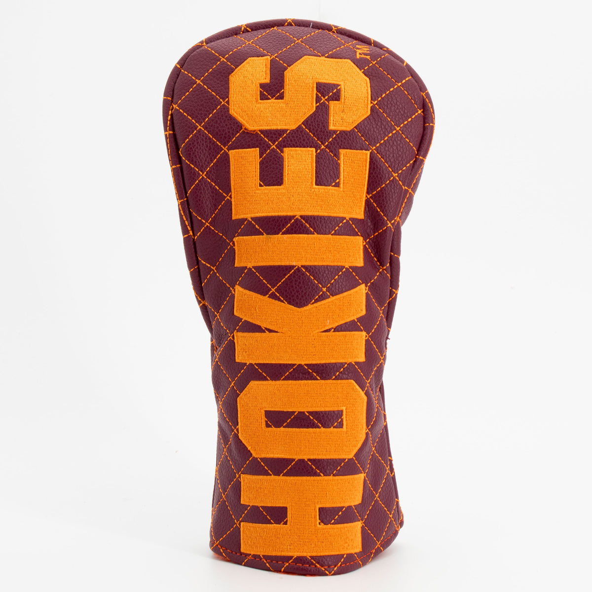 Virginia Tech Hokies Solid Quilted Fairway Headcover, front view