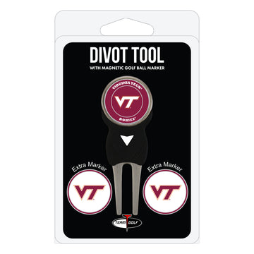 Virginia Tech Hokies Divot Tool + 3 Ball Markers