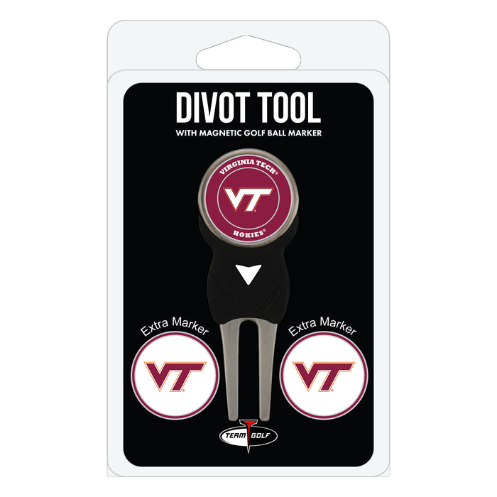 Virginia Tech Hokies divot repair tool and three ball markers