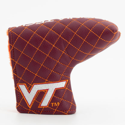 Virginia Tech Hokies Solid Quilted Blade Putter Cover, front view